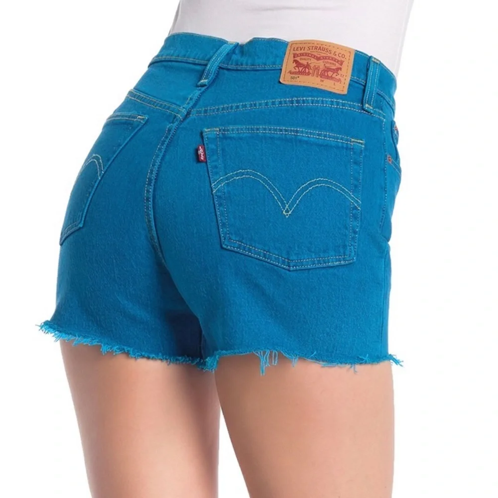 LEVI’S 501 ORIGINAL HIGH RISE FRAY HEM🎀🎀 - Picture 2 of 6
